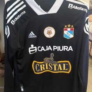 Adidas Black and White Soccer Jersey